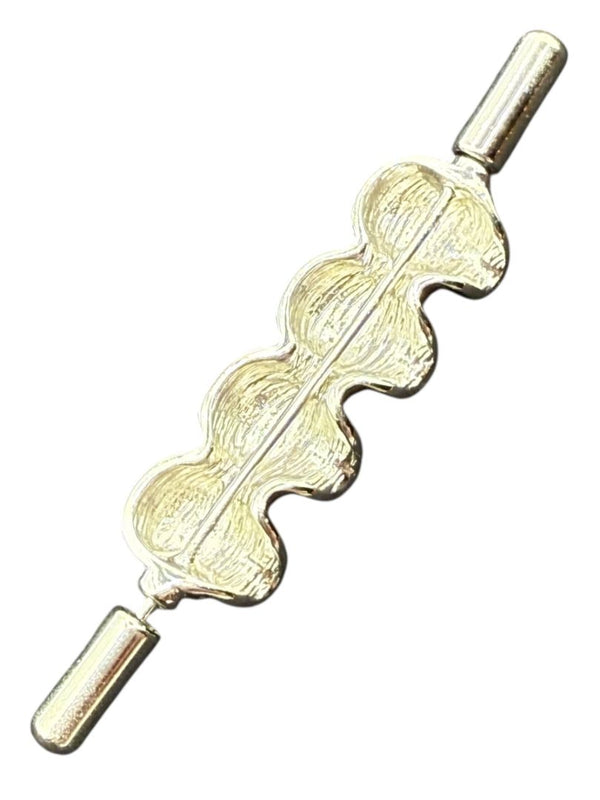 Unbranded Silver-Tone Four-Skull Tie Bar / Brooch – Excellent Preowned Condition