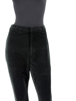 Linda Allard for Ellen Tracy Black Velvet Straight-Leg Trousers – Size 12