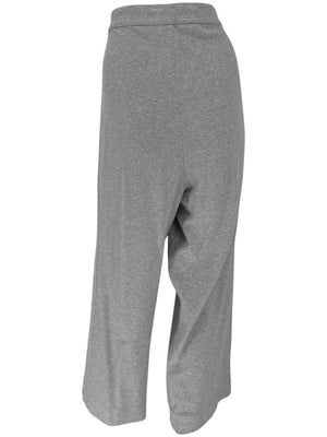 Joan Vass Gray Sequin-Embellished Knit Top & Pant Set – Size XL