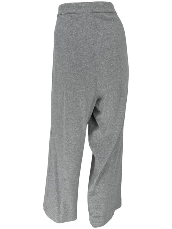 Joan Vass Gray Sequin-Embellished Knit Top & Pant Set – Size XL