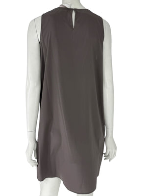 Pamella Roland Charcoal Gray Silk Slip - XL