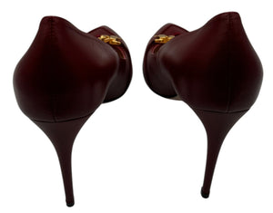 Gucci Sylvie Chain Leather Pumps - Size 42- NWT