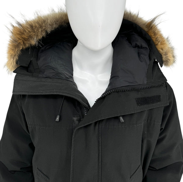 CANADA GOOSE Langford Parka w/ Coyote Fur Hood Color Black Sz XXL