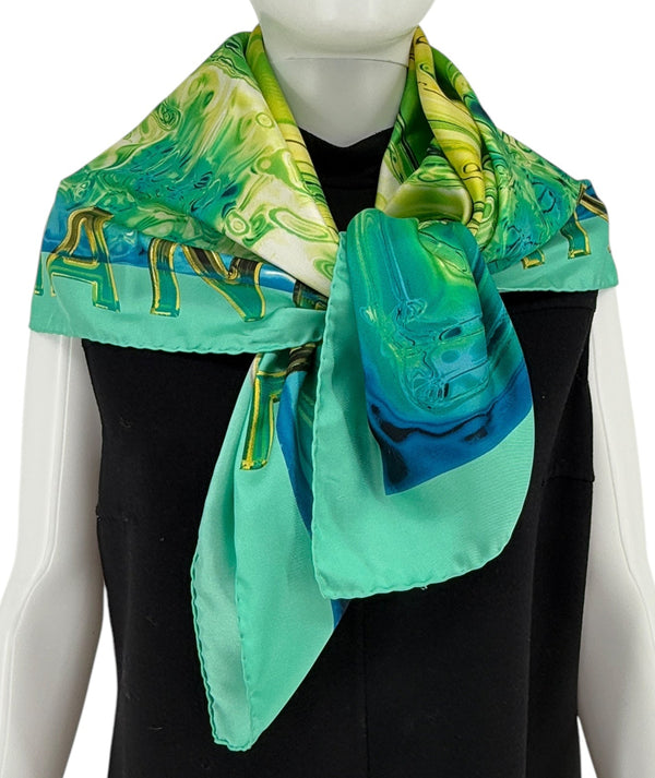 Chanel CC 100% Silk Scarf