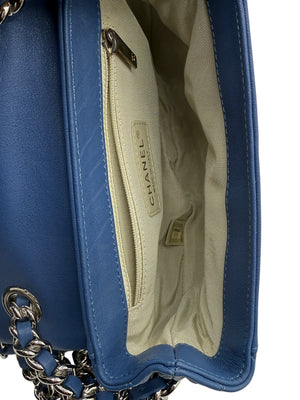 Chanel Cruise 2012 Chain Around Small Crossbody Bag - Blue