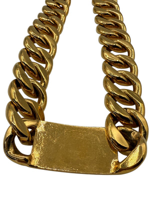 Chanel Gold Logo/Badge Oversized Chain Belt