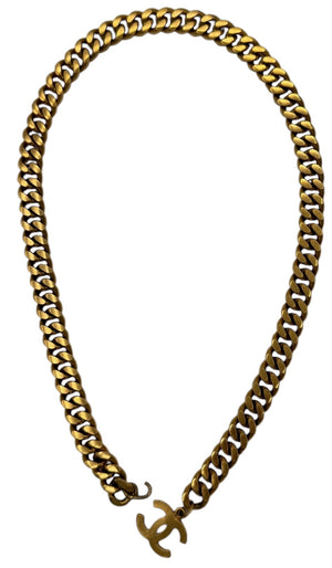Chanel 24K Gold-Plated Chain Segment with CC Charm – Multi-Wear Accessory