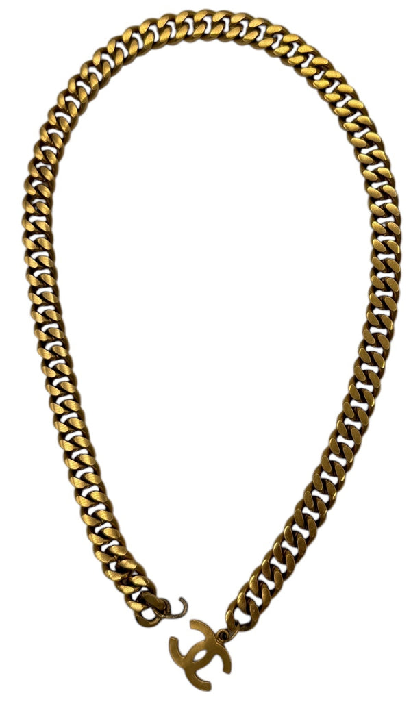 Chanel 24K Gold-Plated Chain Segment with CC Charm – Multi-Wear Accessory