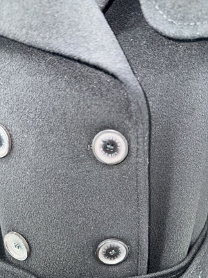 Burberry London Wool & Cashmere Trench Coat – Made in Italy, Size US 14