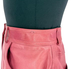 Christian Dior Boutique Rose Leather Skirt – Size 12