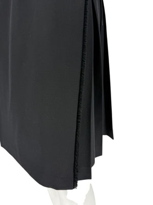 Burberry London Black Wool Kilt Skirt – Size US 12