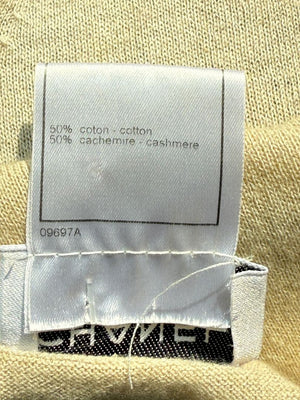 Chanel Beige Cotton-Cashmere Twin Set – Size FR 46 (US 12)