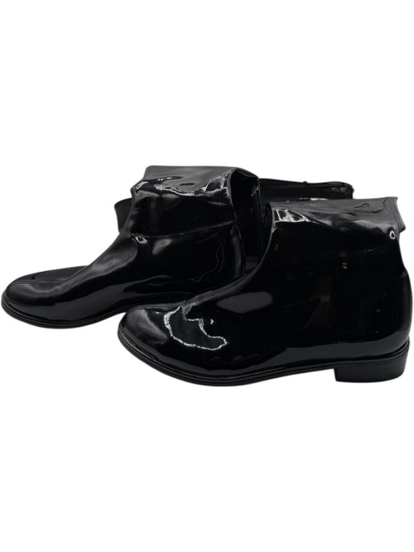 Stuart Weitzman 50/50 Over-the-Knee Boots in Black Patent Leather – Size 9.5