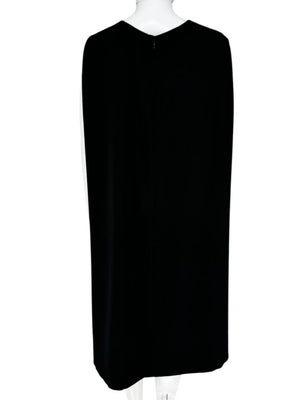 Ralph Lauren Purple Label Cape-Back Midi Dress - Size 12 NWT