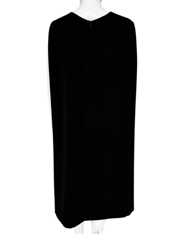 Ralph Lauren Purple Label Cape-Back Midi Dress - Size 12 NWT