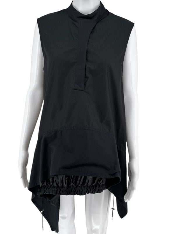 Paco Rabanne Sleeveless High-Low Cinch Hem Shirt - Size 40 FR