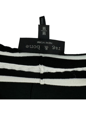 Rag & Bone V-Neck Tunic Dress with Contrast Trim - Size M