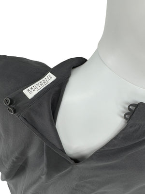 Brunello Cucinelli Sleeveless Silk Blouse with Chain Detail - XL