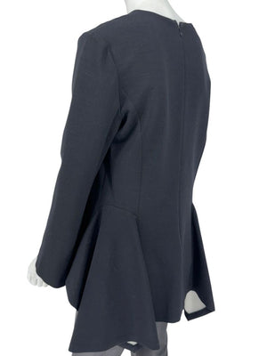 Stella McCartney Sculptural Wool Peplum Top - Size 8