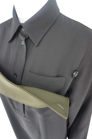 Plan C Contrast Panel Shirt Dress - Size IT 40 / US 4–6