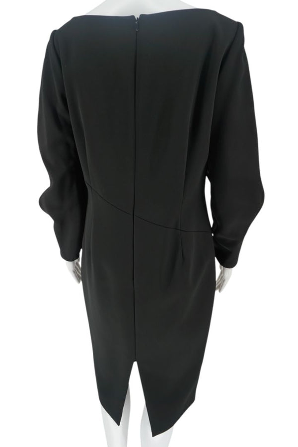 Pamella Roland Gold Button Cuff Shift Dress - Large