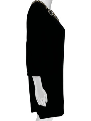 Dolce & Gabbana Embellished Collar Shift Dress - Size 10