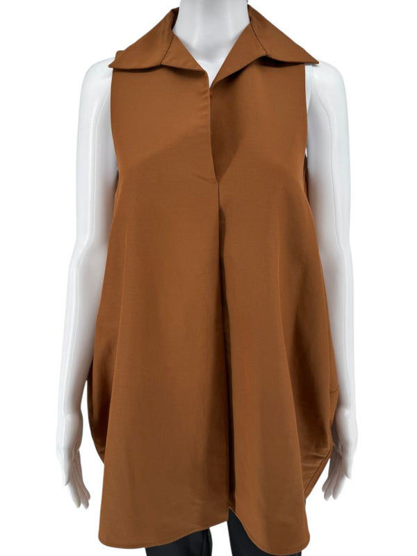 CO Sleeveless Rust Popover Tunic – Size XS