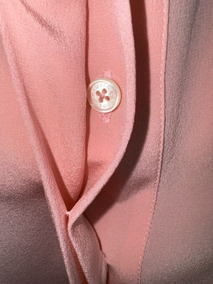 Victoria Beckham Rose Pink Silk Blouse – Size US 10 / UK 14