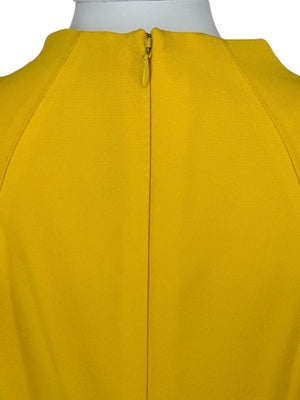 Pamella Roland Sleeveless Citron Yellow Sheath Dress – Large