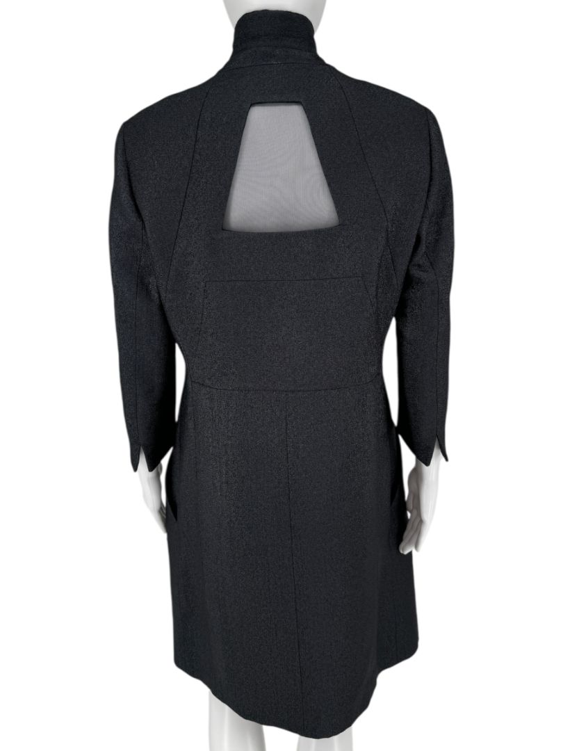 Akris for Bergdorf Goodman Shimmering Metallic Coat Dress – US 12 / FR 44 / DE 42