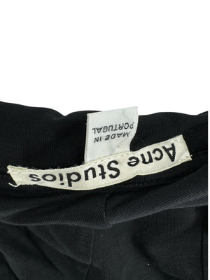 Acne Studios 'Frost Fluid' Black Viscose Hooded Dress – Size M