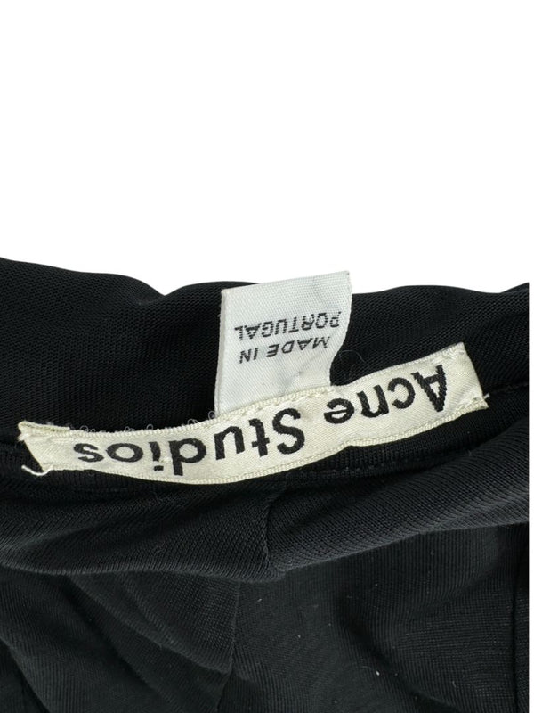 Acne Studios 'Frost Fluid' Black Viscose Hooded Dress – Size M