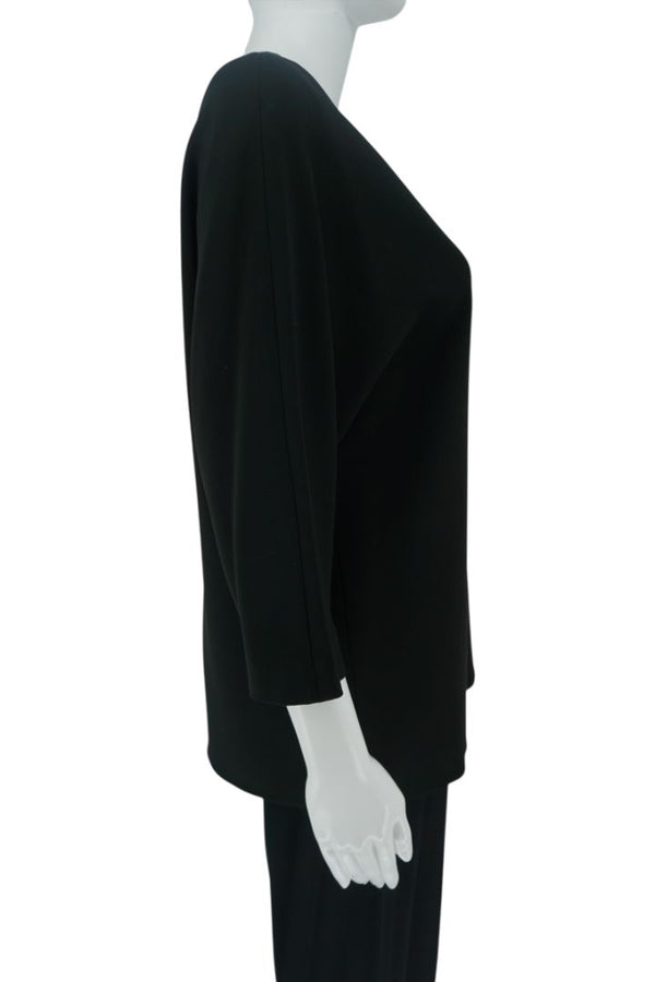 The Row Black Relaxed Top & Elastic Waist Pant Set – Size S (Top) & M (Pant)