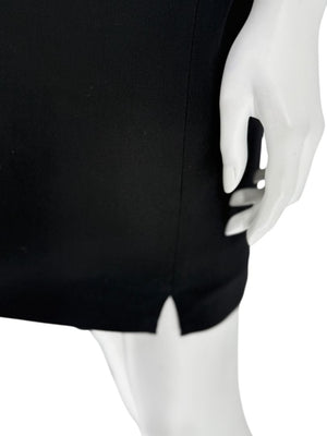 Max Mara 'Cucito a Mano' Black Wool Cocoon Dress – Size IT 40 (US 4/6)