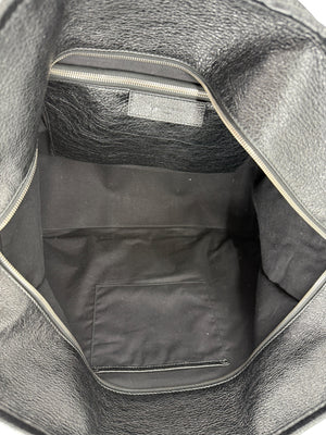 Balenciaga Black Arena Leather Bazar Shopper Tote Bag - XL