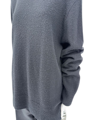 The Row Black Wool-Cashmere Crewneck Sweater – Size M