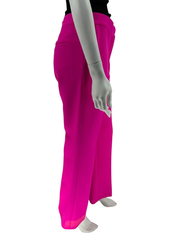 Victoria Victoria Beckham Fuchsia Wool-Blend Tailored Trousers – Size US 10