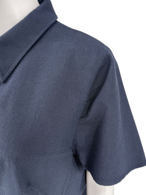 Akris Navy Short Sleeve Polo Dress – Size US 10