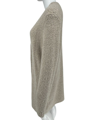 Gabriela Hearst Beige Bouclé Cashmere-Silk Cardigan – Size L