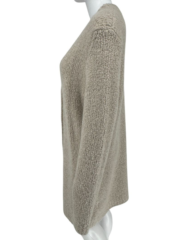 Gabriela Hearst Beige Bouclé Cashmere-Silk Cardigan – Size L