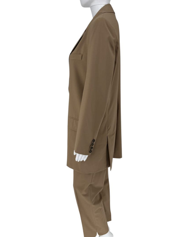MaxMara Camel Virgin Wool Blazer & Pants Set – Jacket Size 10, Pants Size 14