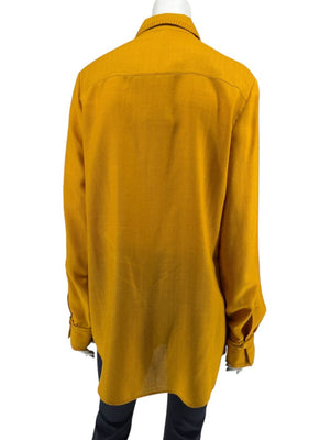 Gabriela Hearst Golden Birch Embroidered Shirt – Size IT 46