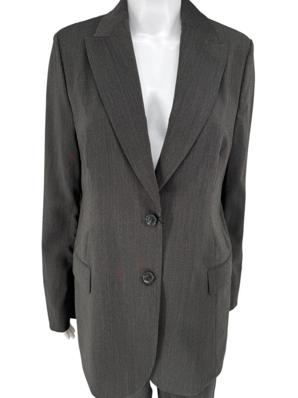 Akris Grey Wool & Silk Blend Pant Suit – Size 10