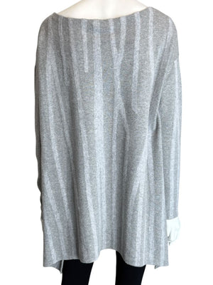 Donna Donna Karan Gray Wool-Blend Oversized Sweater – Size S