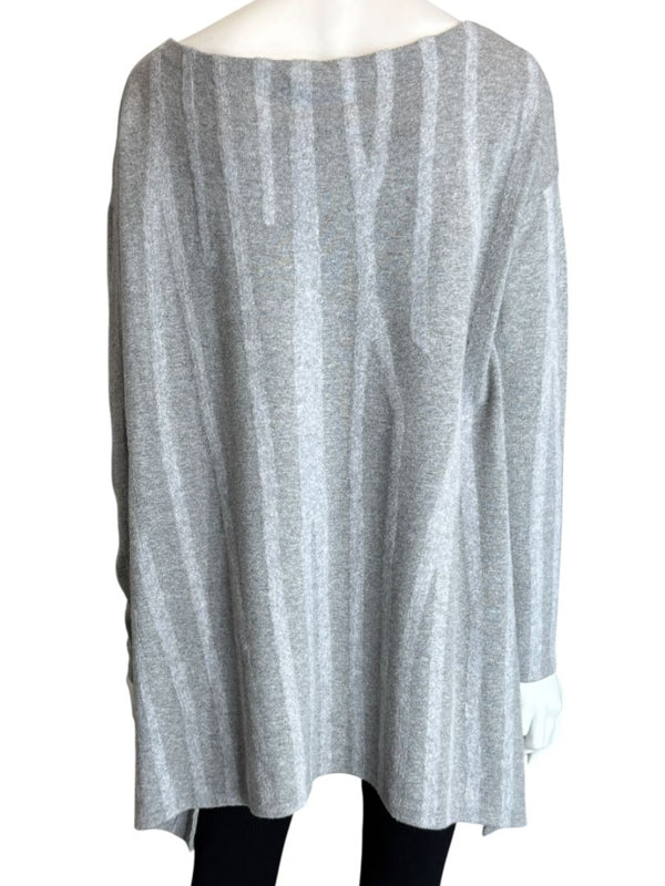 Donna Donna Karan Gray Wool-Blend Oversized Sweater – Size S