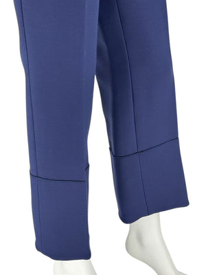 Derek Lam Navy Wool-Silk Cropped Pants – Size IT 44 / US 8