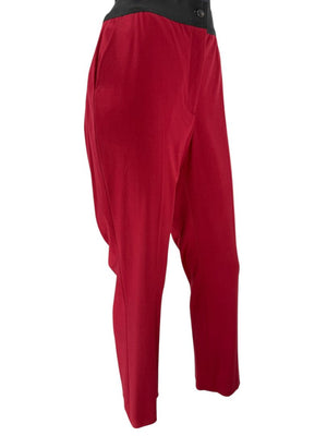 Akris Red Viscose Blend Pants – Size 10