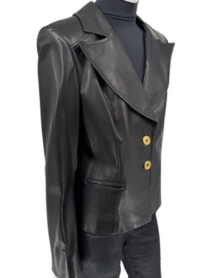 David Rodriguez Black Lambskin Leather Jacket – Pristine New With Tags