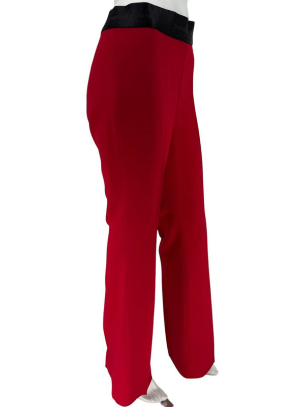 Pamella Roland Red Open Front Blazer & Trouser Set – Large