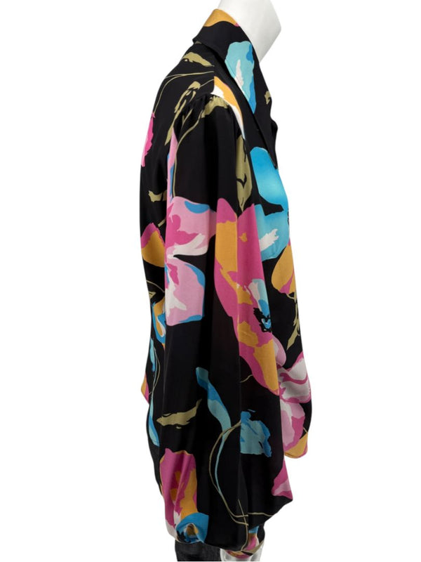 Dolce & Gabbana D&G Floral Silk Blouse – Size IT 48 / FR 44 / US 12